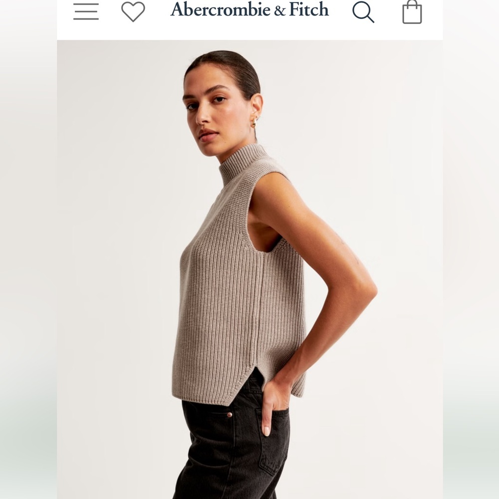 Abercrombie sleeveless sweater